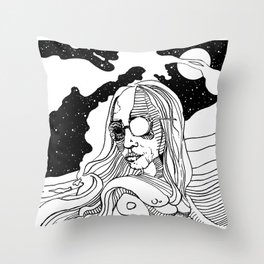 Space Girl Throw Pillow