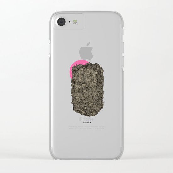 - obscure the pink shade of the sun - Clear iPhone Case
