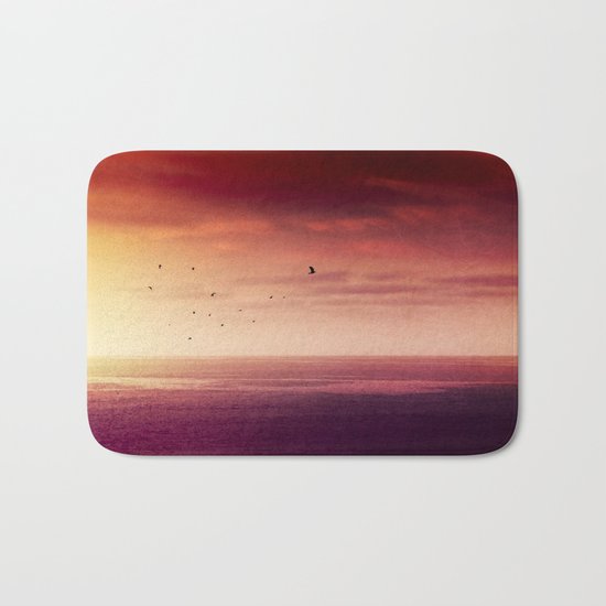 Red SunRise over the ATLANTIC Bath Mat