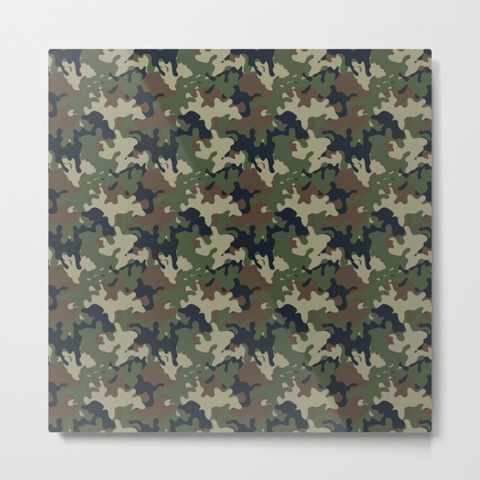 Army camouflage Pattern  Metal Print