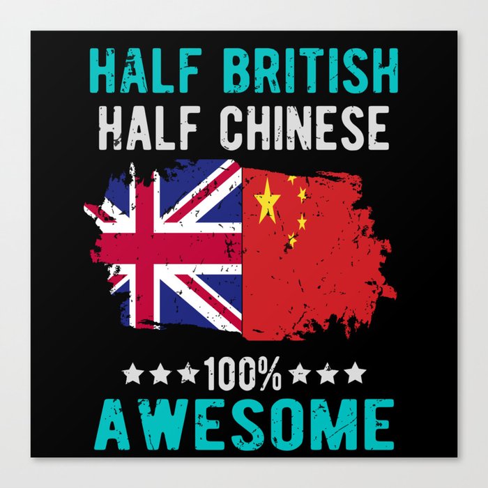 Half British Half Chinese Canvas Print