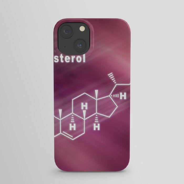 Cholesterol Hormone Structural chemical formula iPhone Case
