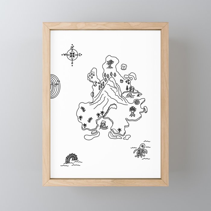 to live will be an awfully big adventure Framed Mini Art Print