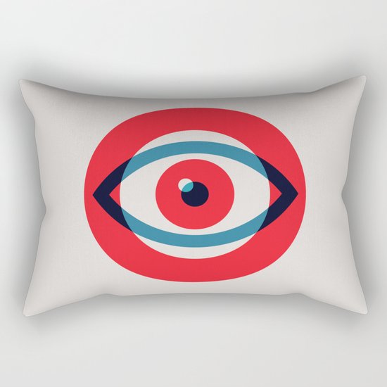 Eye Logo Rectangular Pillow