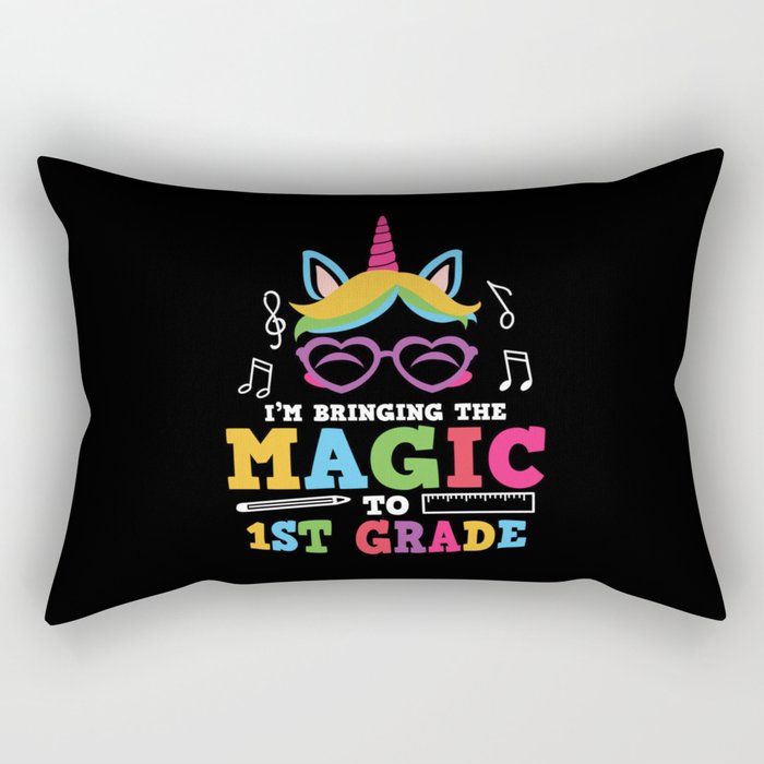 I'm Bringing The Magic To 1st Grade Rectangular Pillow