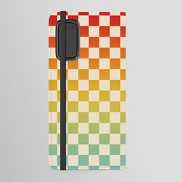 Checkerboard Checkered Checked Check Chessboard Pattern in Colorful Colors Android Wallet Case