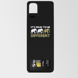 Autism Awareness Month Puzzle Different Elephant Android Card Case