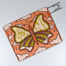 Gemini Butterfly Picnic Blanket