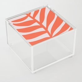Pink and Coral Palm Frond Acrylic Box