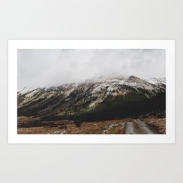 Snowcapped Mountains Art Print