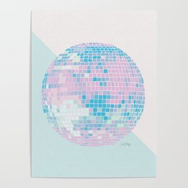 Disco Ball – Pastel Poster