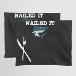 Hammerhead Shark Head Tooth Funny Placemat