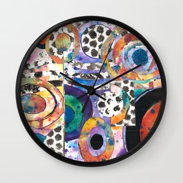 Symphony of Color by Raffa Wall Clock