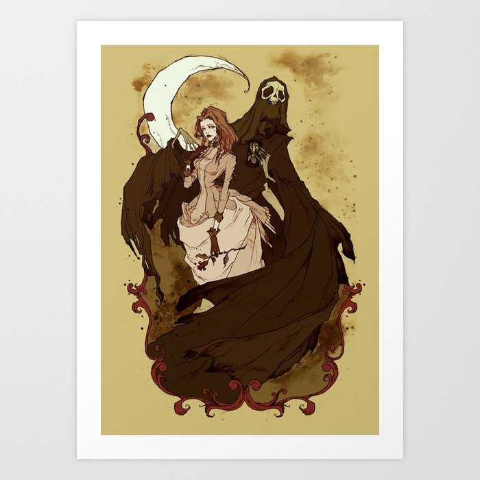 Death And The Maiden Art Print By Abigaillarson Society6