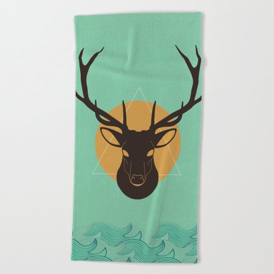 Skull 10 Beach Towel