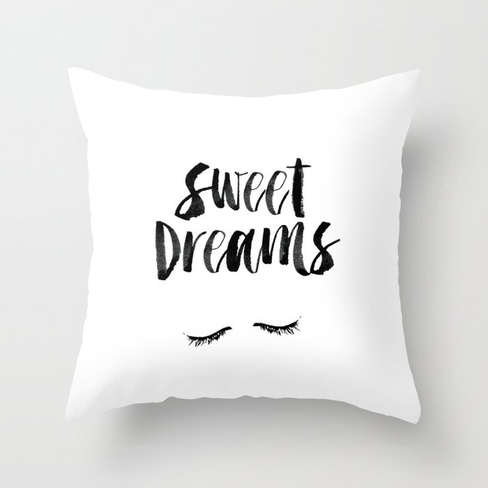 Sweet Dreams Black And White Contemporary Minimalist Typography