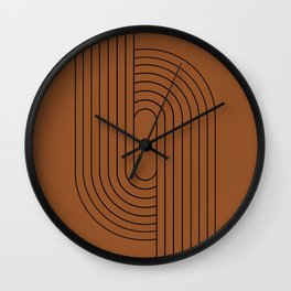 Oval Lines Abstract XXVIII Wall Clock