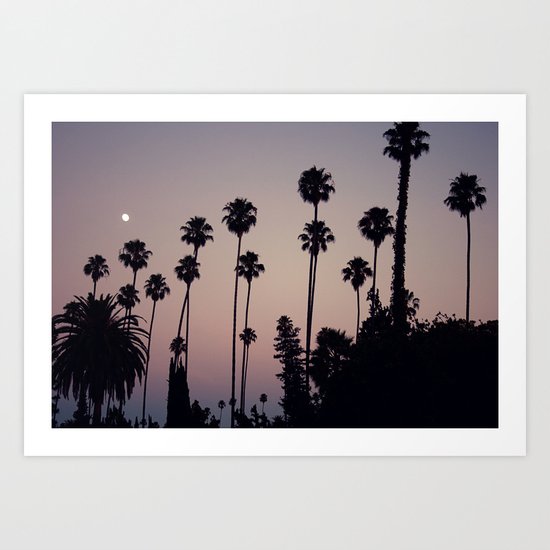 Hollywood Forever Cemetery Sunset Art Print