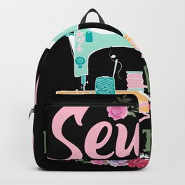 Sewing Mends The Soul Sewing Quilting Lover Quilter Backpack