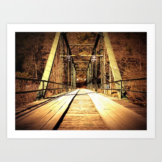Old Shallowford Bridge Art Print