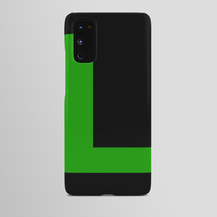 Letter L (Green & Black) Android Case
