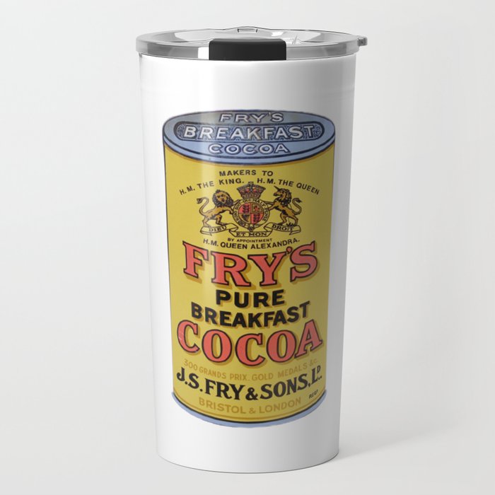 Tin Can Fry Cocoa Yellow Tin Pure Breakfast Travel Mug