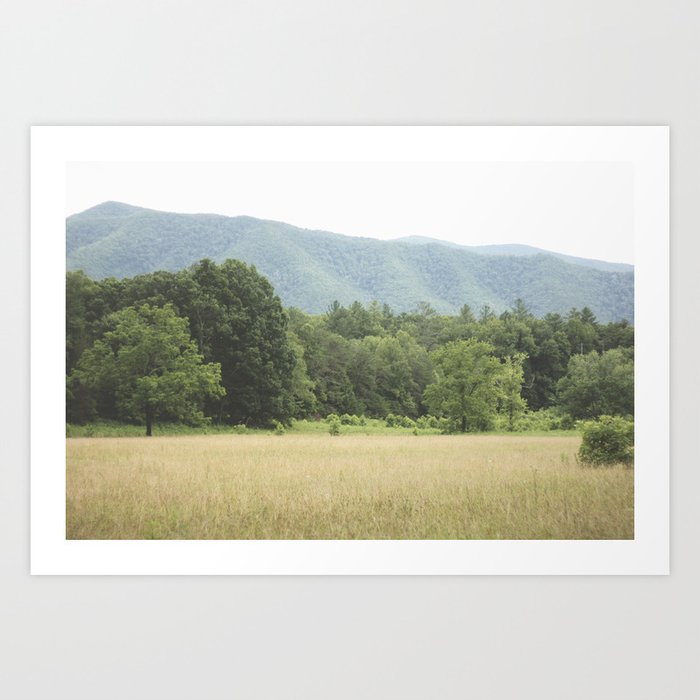 Cades Cove in the Smokey Mountains Art Print