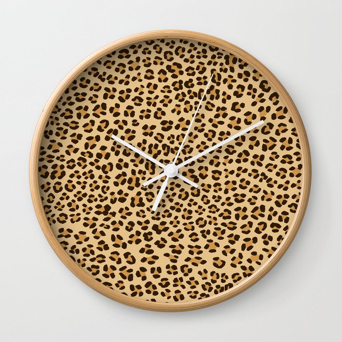 Leopard Spots Pattern Wall Clock