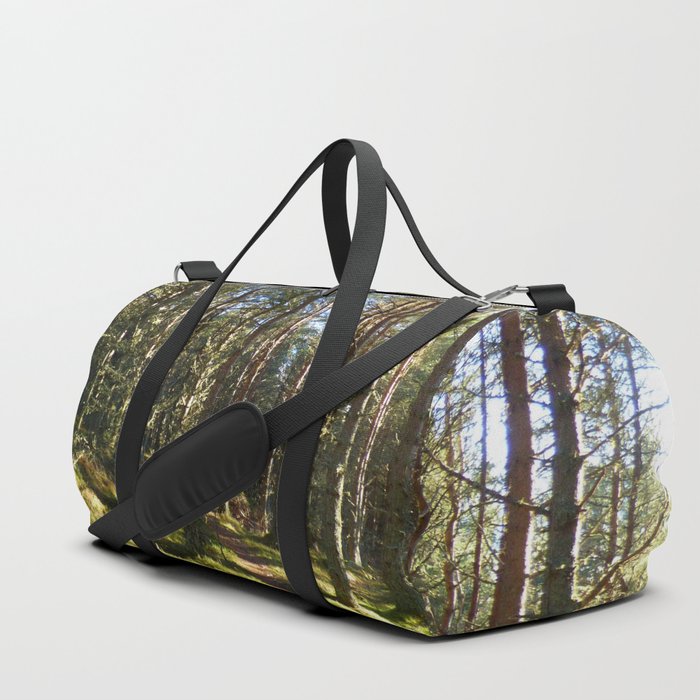 Scottish Pine Forest Winter Trail Duffle Bag
