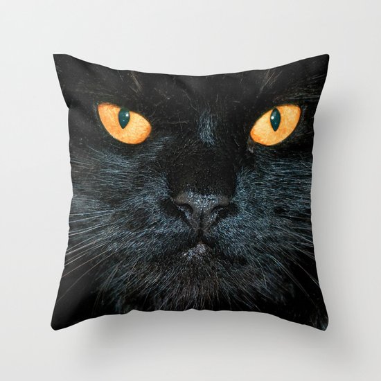 BLACK MAGIC Throw Pillow
