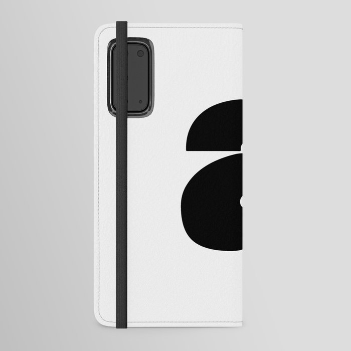 a (Black & White Letter) Android Wallet Case