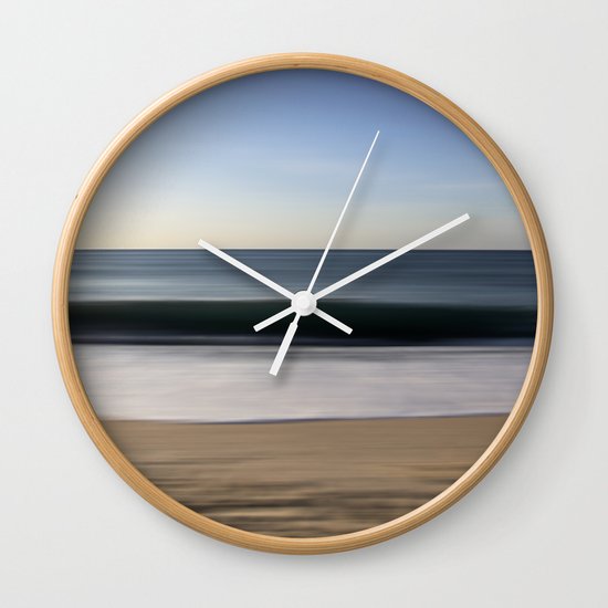 seascape blue III Wall Clock