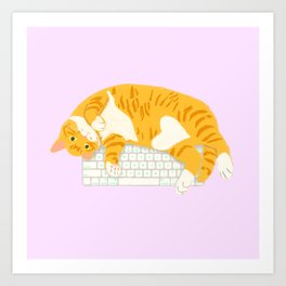 KEYBOARD CAT Art Print
