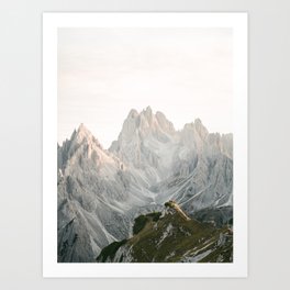 Tre cime peaks | Travel fine art photography print Italy | Pastel adventure vibes Art Print
