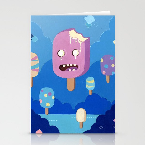 Screaming Popsicle Stationery Cards