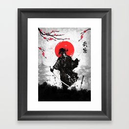 Samurai sword Framed Art Print