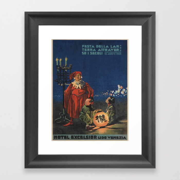 Vintage poster - Hotel Excelsior Framed Art Print