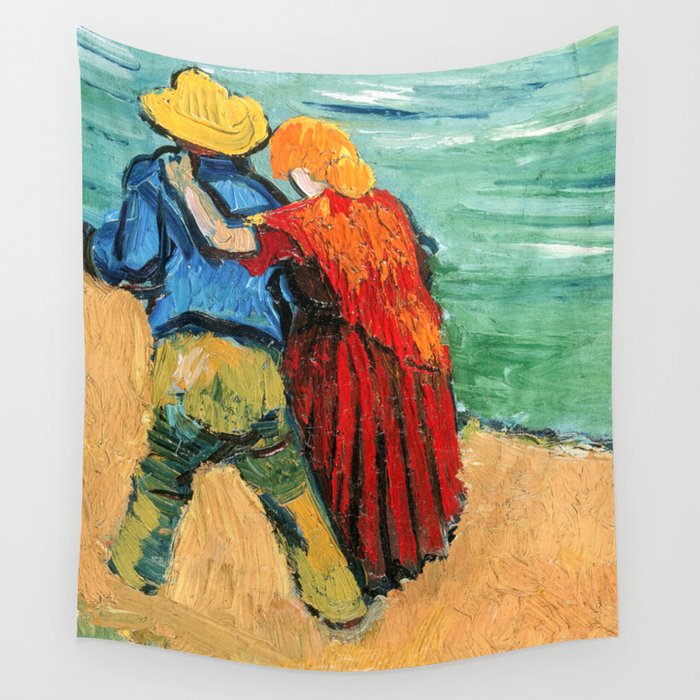 Vincent van Gogh - Two Lovers Wall Tapestry