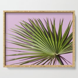 Palm on Lavender Serving Tray