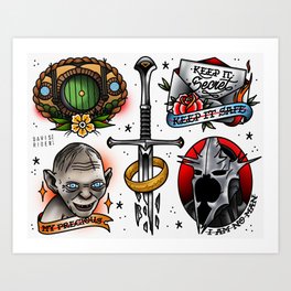 Tattoo Flash Art Prints For Any Decor Style Society6