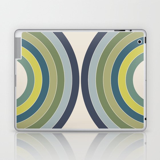 Double semicircles in retro style 3 Laptop & iPad Skin
