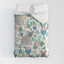 Floral Koala Comforter