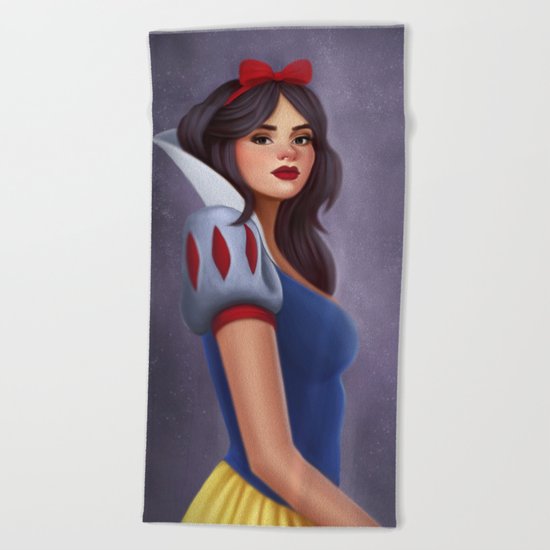 Princess Portrait Beach Towel