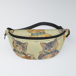 The Art of Bidding at Auction by Louis Wain Fanny Pack