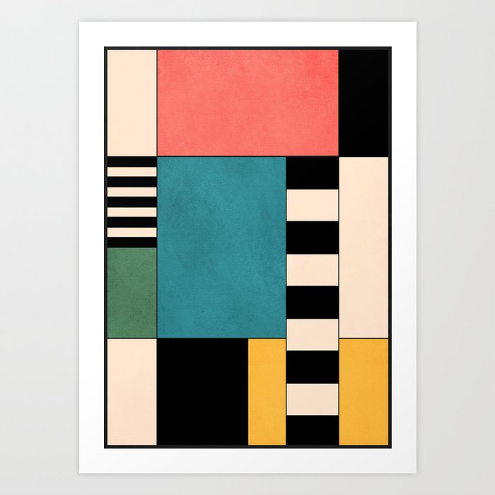 Geometric Abstraction 100 Art Print