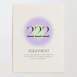 Angel Number 222 | Alignment Poster