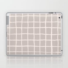 70s 60s Retro Neutral Checkered Grid Laptop Skin