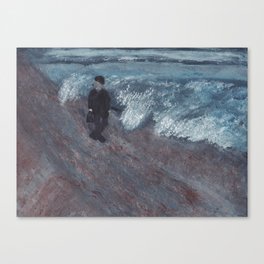 Joel On The Beach Canvas Print