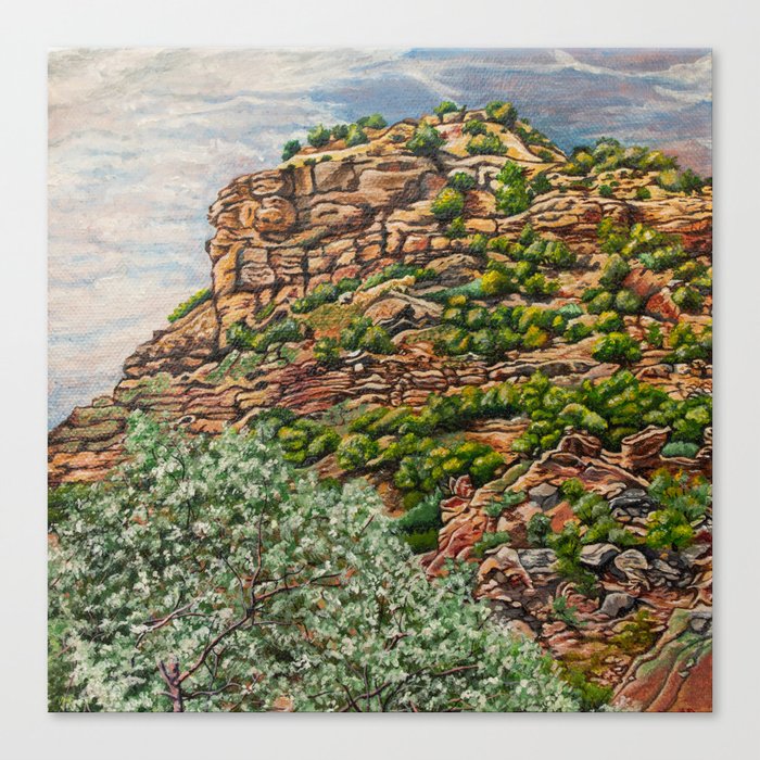 Palo Duro Canyon, Left Side Canvas Print