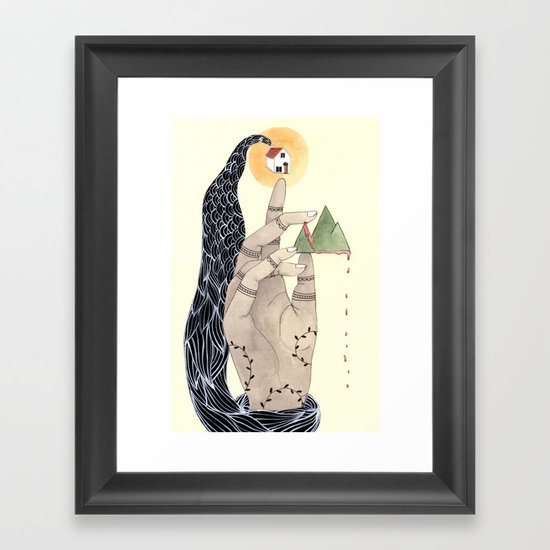 Hand to Home Framed Art Print